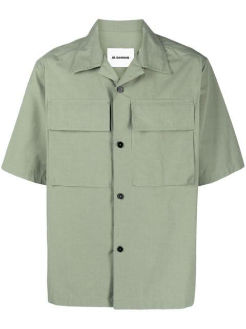 short-sleeve cotton shirt by JIL SANDER