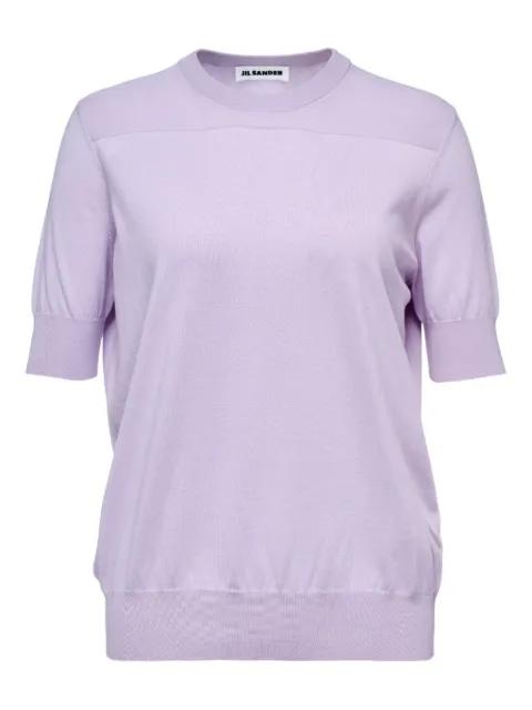 short-sleeve panelled top by JIL SANDER