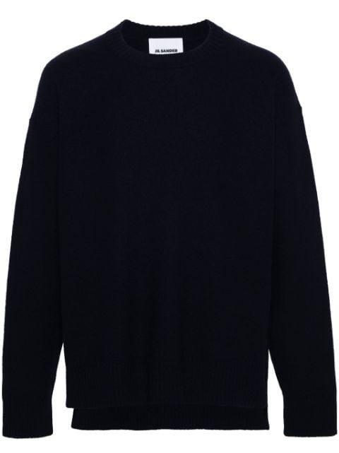 side-slits wool jumper by JIL SANDER