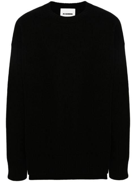 side-slits wool jumper by JIL SANDER