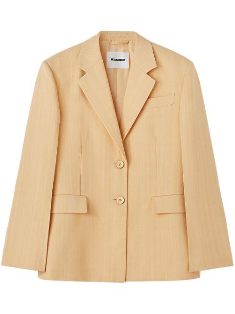 single-breasted crepe blazer by JIL SANDER