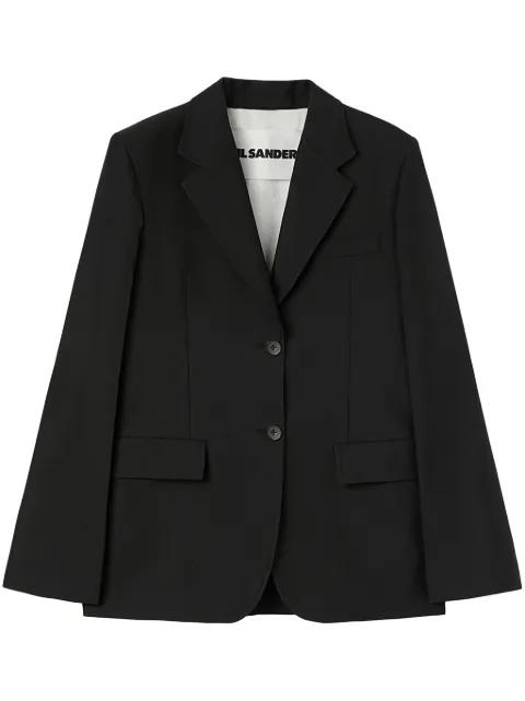 single-breasted crepe blazer by JIL SANDER