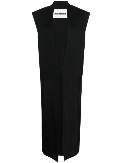 single-breasted tailored vest by JIL SANDER