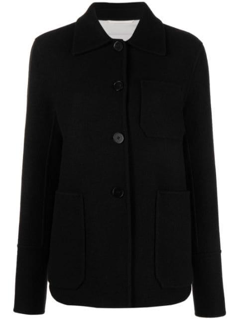 single-breasted virgin-wool jacket by JIL SANDER
