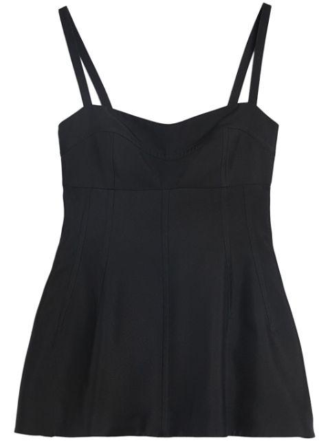 sleeveless bustier top by JIL SANDER