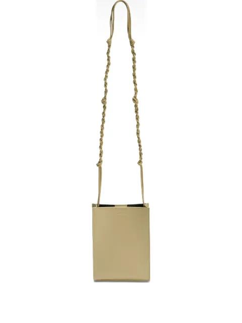 small Tangle knotted strap embossed logo messenger bag by JIL SANDER