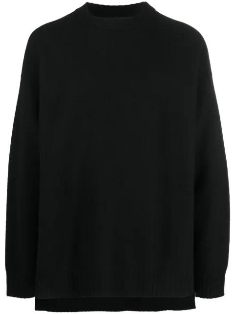 split-hem crew-neck jumper by JIL SANDER