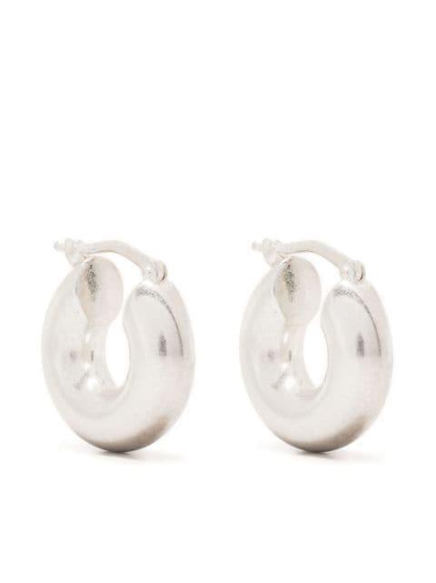 sterling-silver sculptural hoop earrings by JIL SANDER