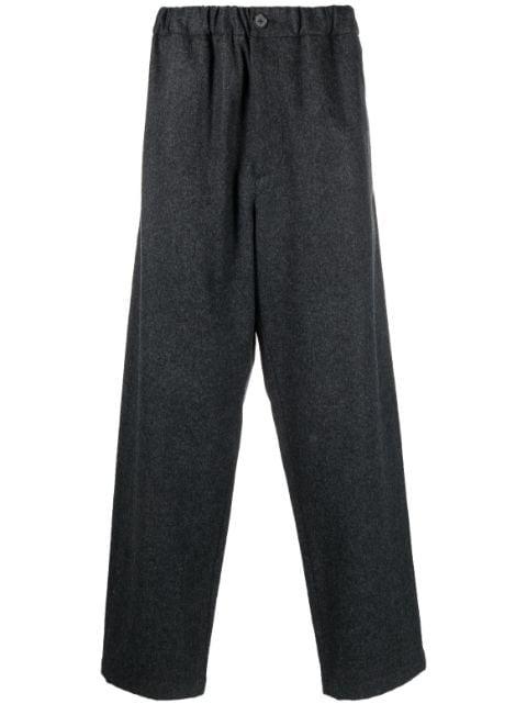 straight-leg cotton trousers by JIL SANDER