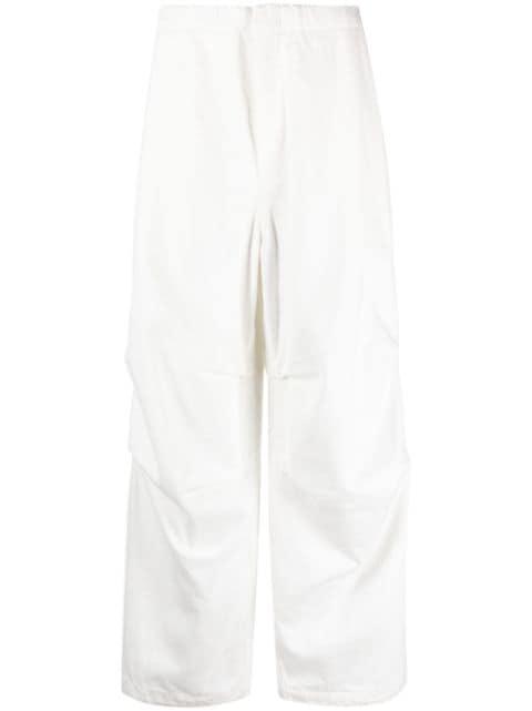 straight-leg cotton trousers by JIL SANDER