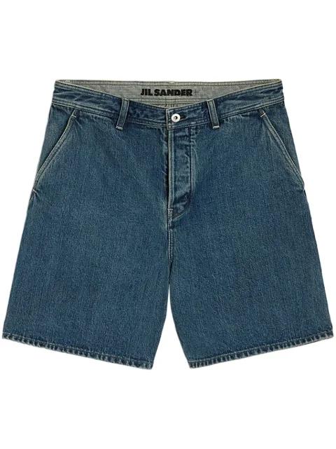 straight-leg denim shorts by JIL SANDER