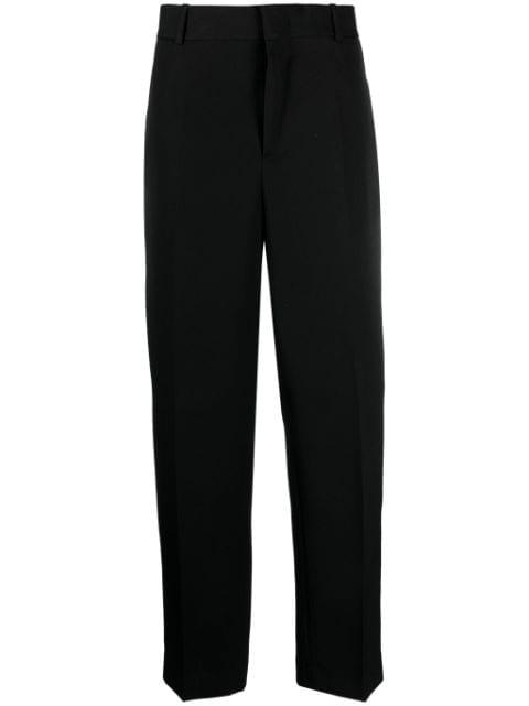 straight-leg wool trousers by JIL SANDER