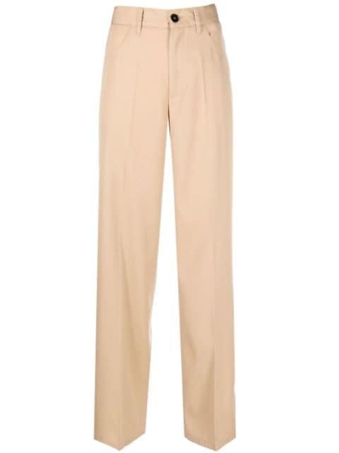 straight-leg wool trousers by JIL SANDER