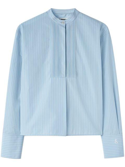 striped cotton shirt by JIL SANDER