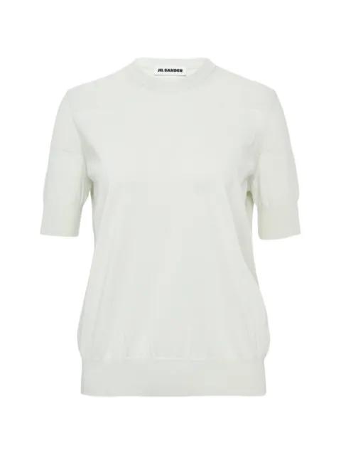 superfine cotton knitted T-shirt by JIL SANDER