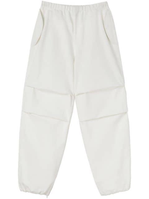 tapered cotton trousers by JIL SANDER