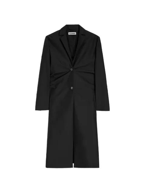 technical faille coat by JIL SANDER