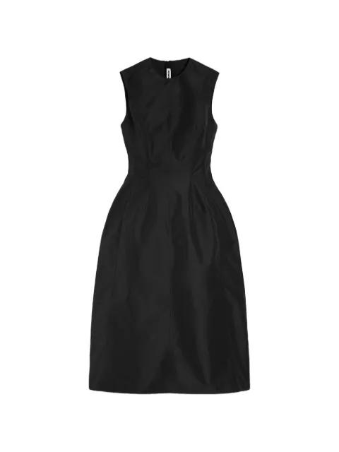 technical faille midi dress by JIL SANDER