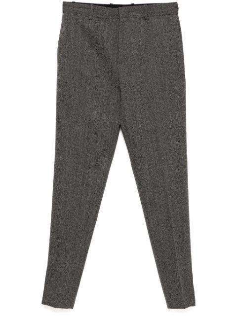 textured wool tailored trousers by JIL SANDER