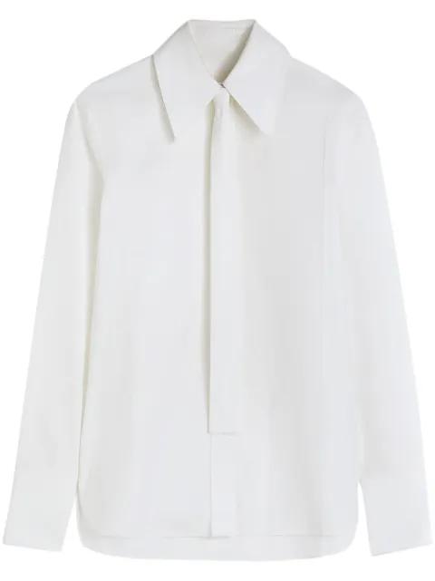 tie-detail cotton shirt by JIL SANDER