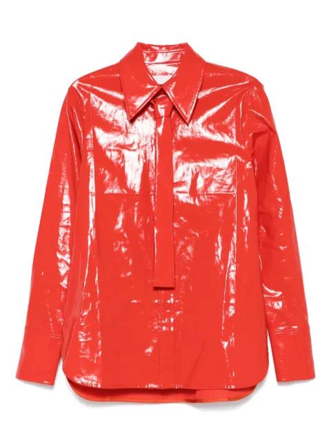 tie-detail shirt by JIL SANDER