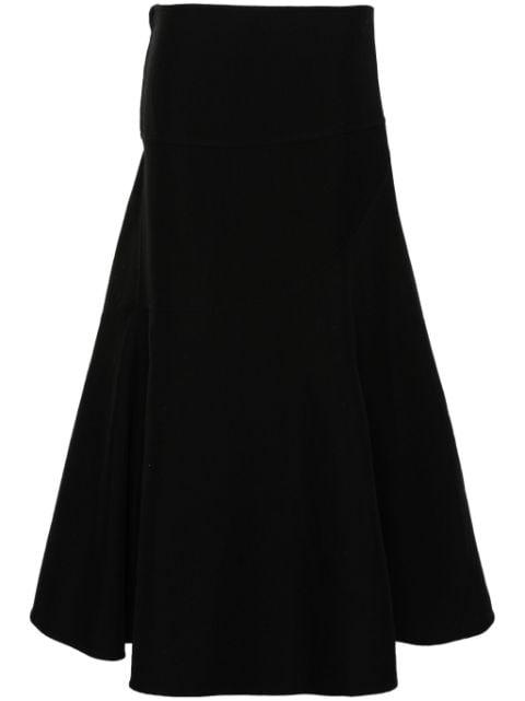 twill cotton-blend skirt by JIL SANDER