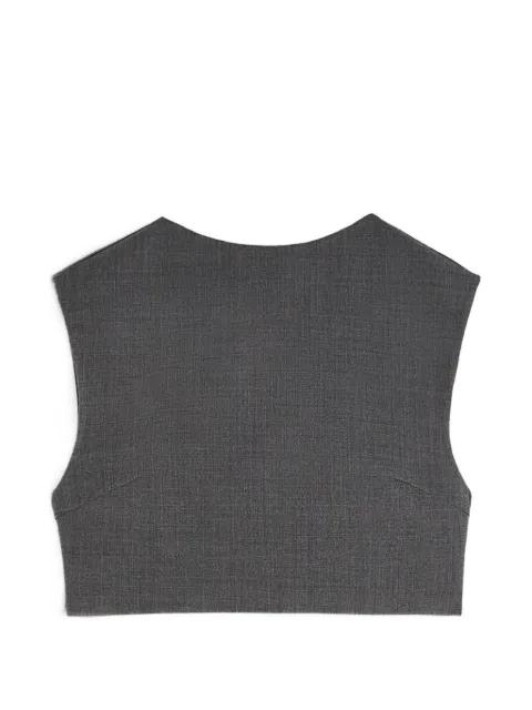 twill crop top by JIL SANDER