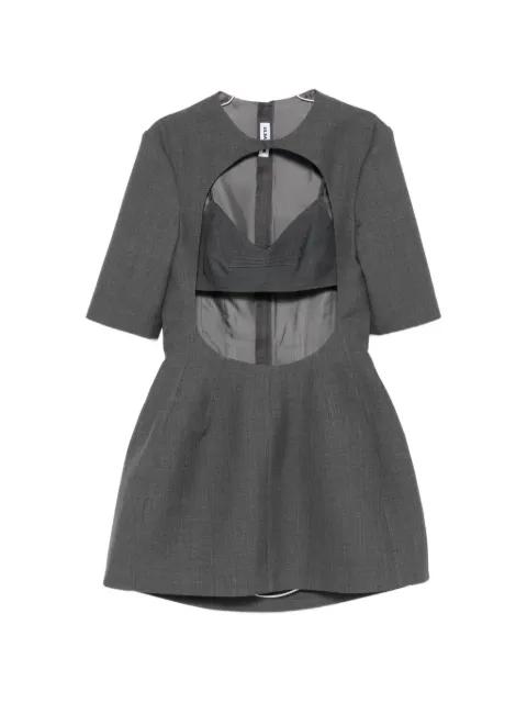 twill cut-out mini dress by JIL SANDER