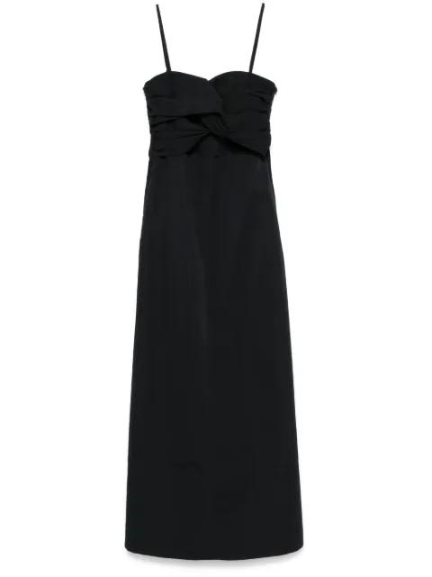 twist-detail maxi dress by JIL SANDER