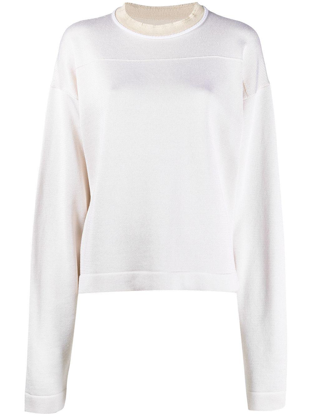two-tone jumper by JIL SANDER