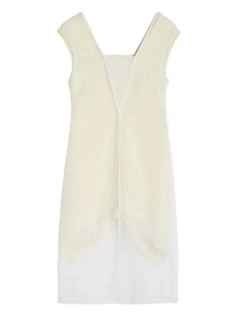 v-neck sleeveless midi dress by JIL SANDER