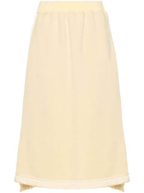 virgin wool-blend midi skirt by JIL SANDER
