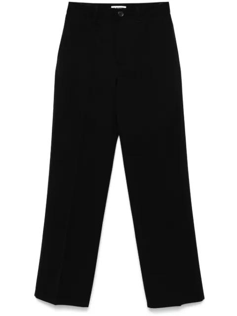 virgin-wool gabardine trousers by JIL SANDER