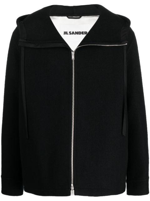 virgin-wool hoodied jacket by JIL SANDER