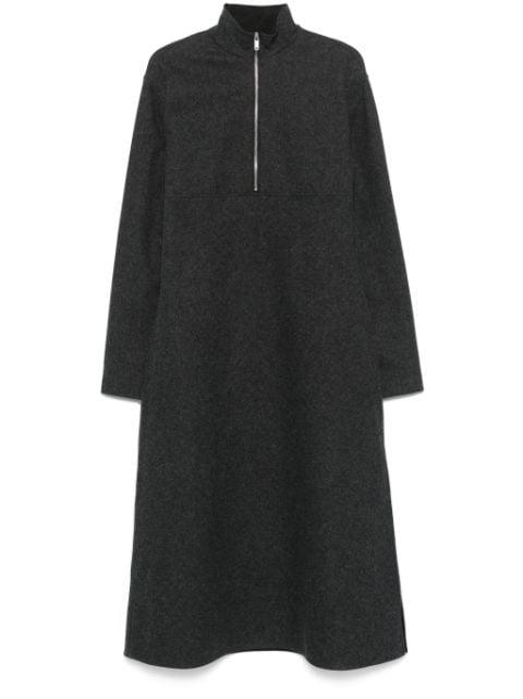 virgin wool midi dress by JIL SANDER
