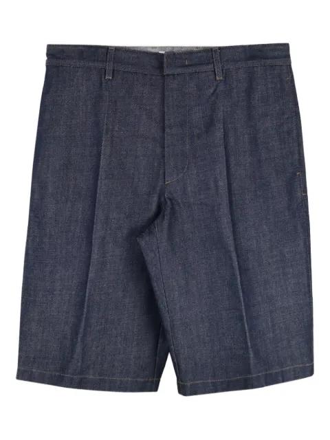 washed pleated shorts by JIL SANDER