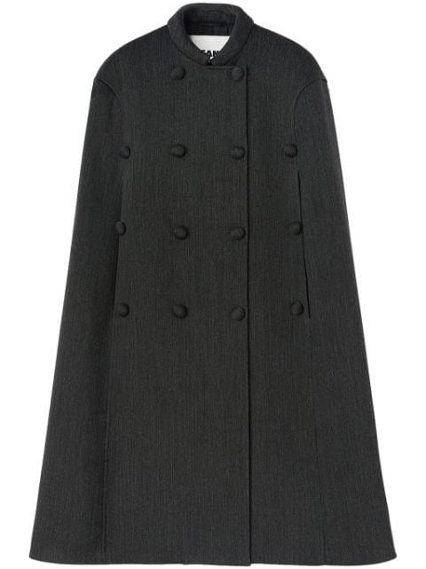 wool-blend cape by JIL SANDER