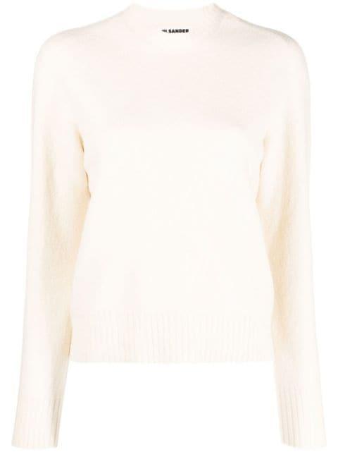 wool crew neck jumper by JIL SANDER