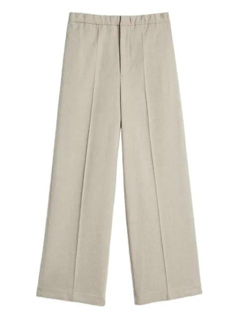 wool flannel trousers by JIL SANDER