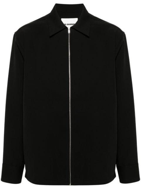 wool gabardine overshirt by JIL SANDER