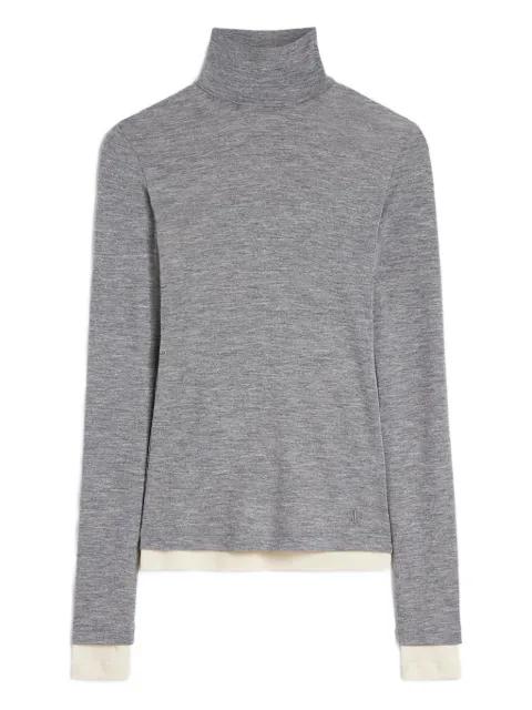 wool layered T-shirt by JIL SANDER