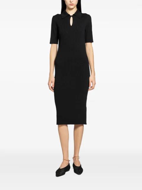 wool midi polo dress by JIL SANDER