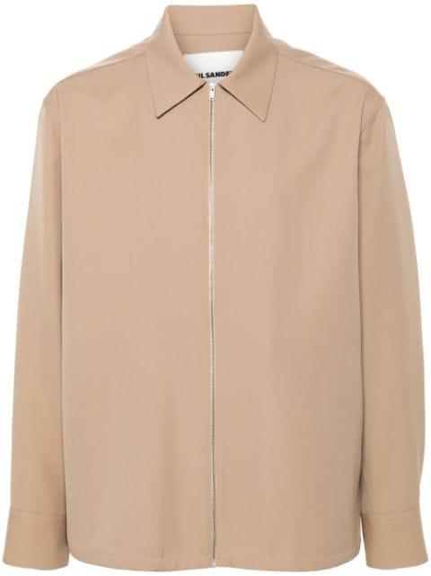wool overshirt by JIL SANDER