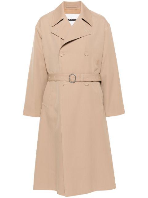 wool trench coat by JIL SANDER