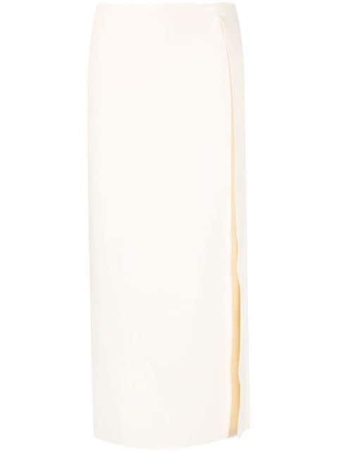 wrap midi skirt by JIL SANDER