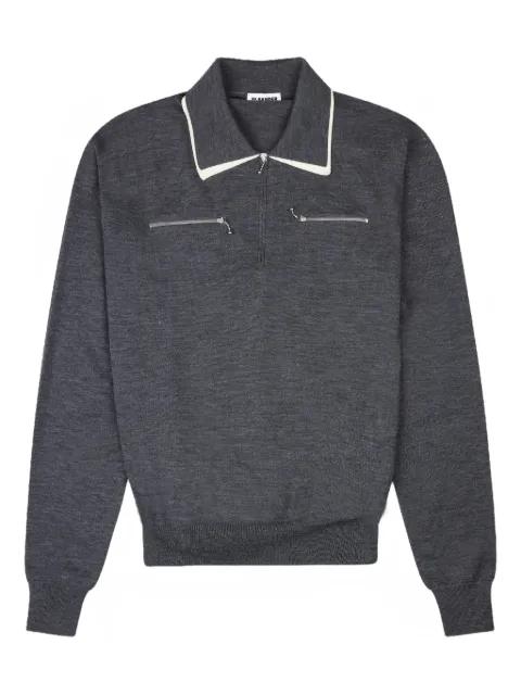 zip collar polo shirt by JIL SANDER