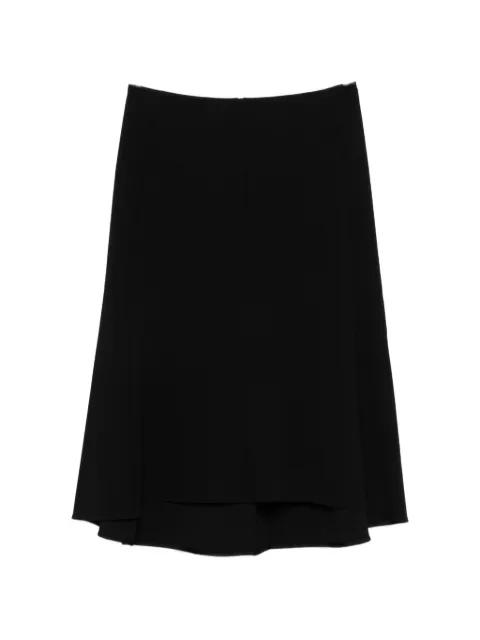 zip-fastening layered midi skirt by JIL SANDER