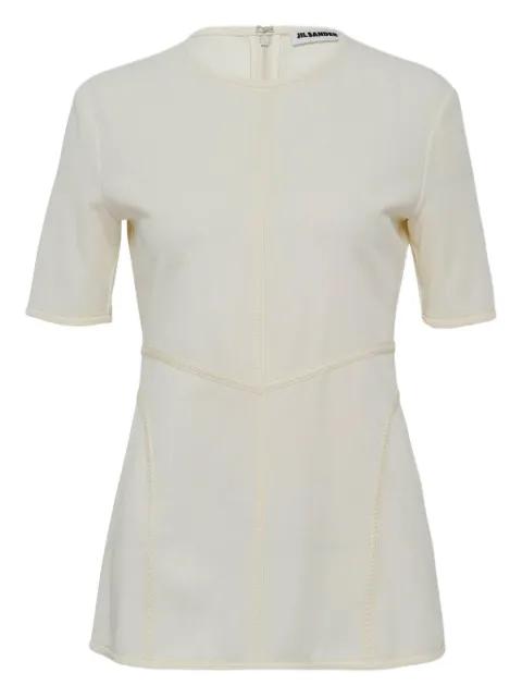 zip-fastening top by JIL SANDER