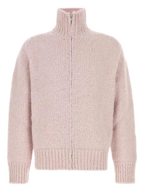zip mohair-blend cardigan by JIL SANDER
