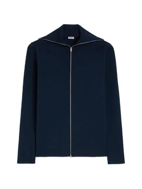 zip-up cardigan by JIL SANDER